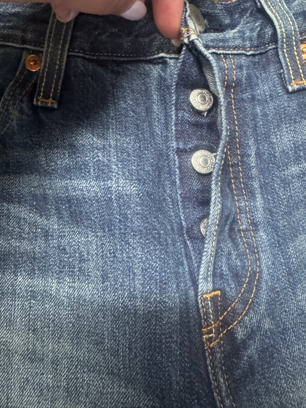 Levi’s 501 Cut Off Denim Shorts High Rise Size 28 | Festival Summer - Picture 3 of 9
